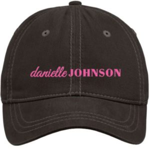 Black Hat With Pink Logo