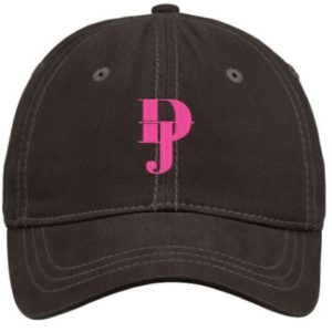 Black Hat With Pink Initial